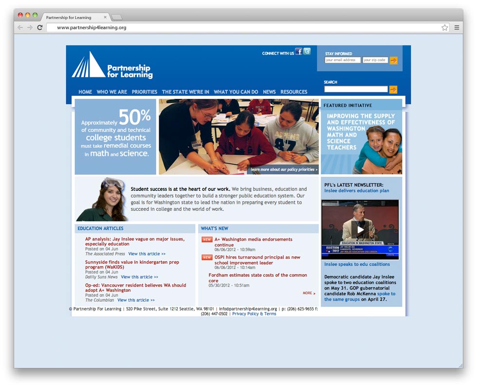 partnership-for-learning-old-homepage